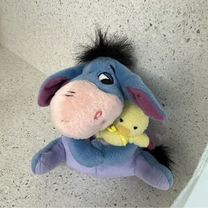 Fisher Price Eeyore Holding Baby Chick Plush